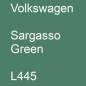 Preview: Volkswagen, Sargasso Green, L445.